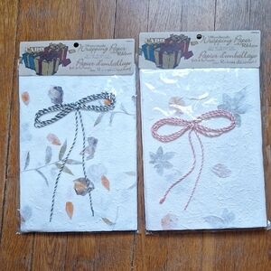 Handmade Wrapping Paper with Ribbon - Blac an
